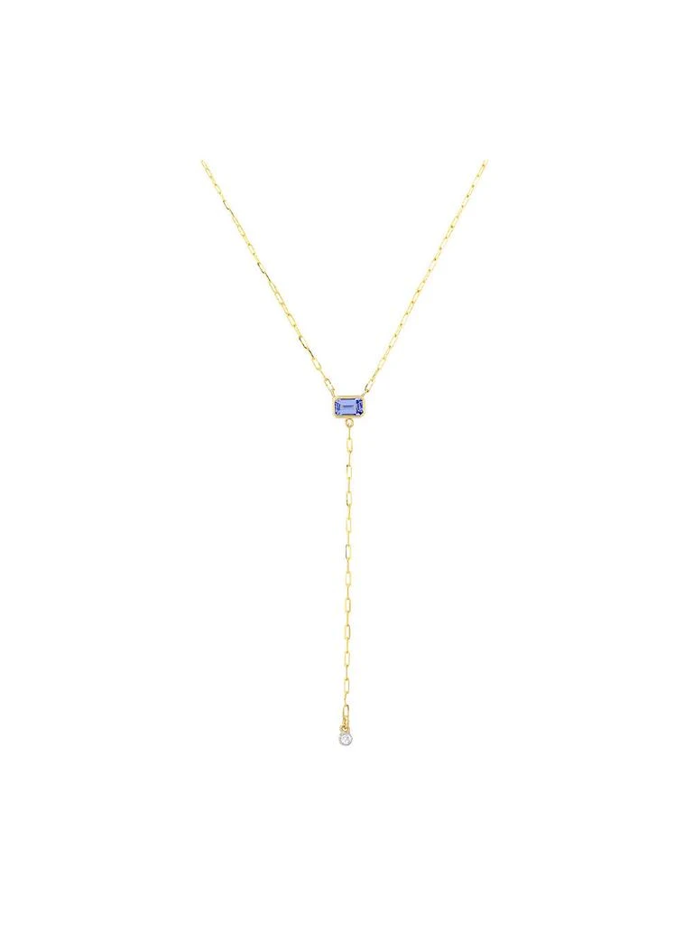 商品Elliot Young|Tanzanite and Diamond Y-Neck Necklace,价格¥5538,第1张图片