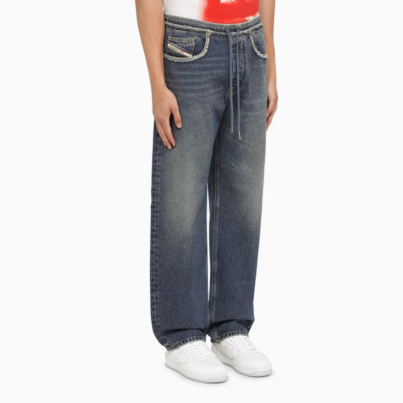 Blue denim 5-pocket jeans商品第3张图片规格展示