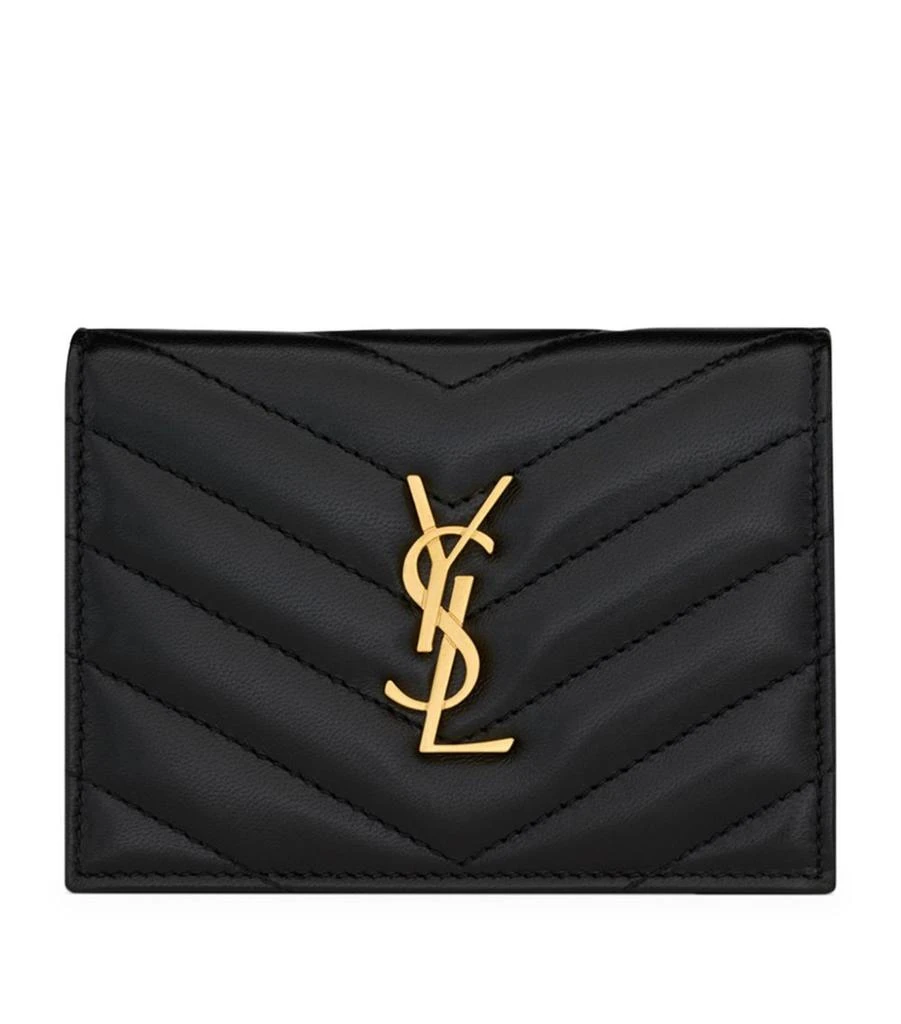 商品Yves Saint Laurent|Monogram Metalassé Bifold Wallet,价格¥4129,第1张图片
