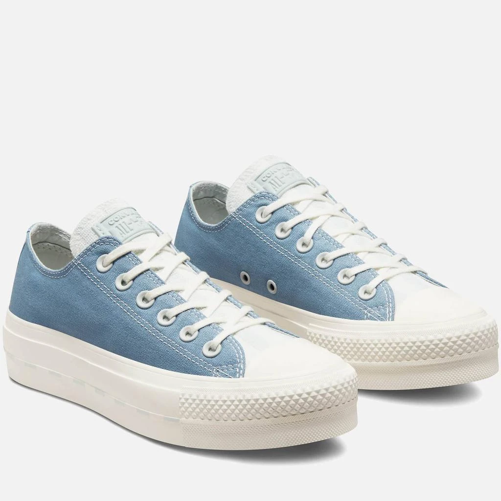 商品Converse|Converse Women's Chuck Taylor All Star Lift Crafted Canvas Platform Trainers - Indigo Oxide,价格¥450,第2张图片详细描述