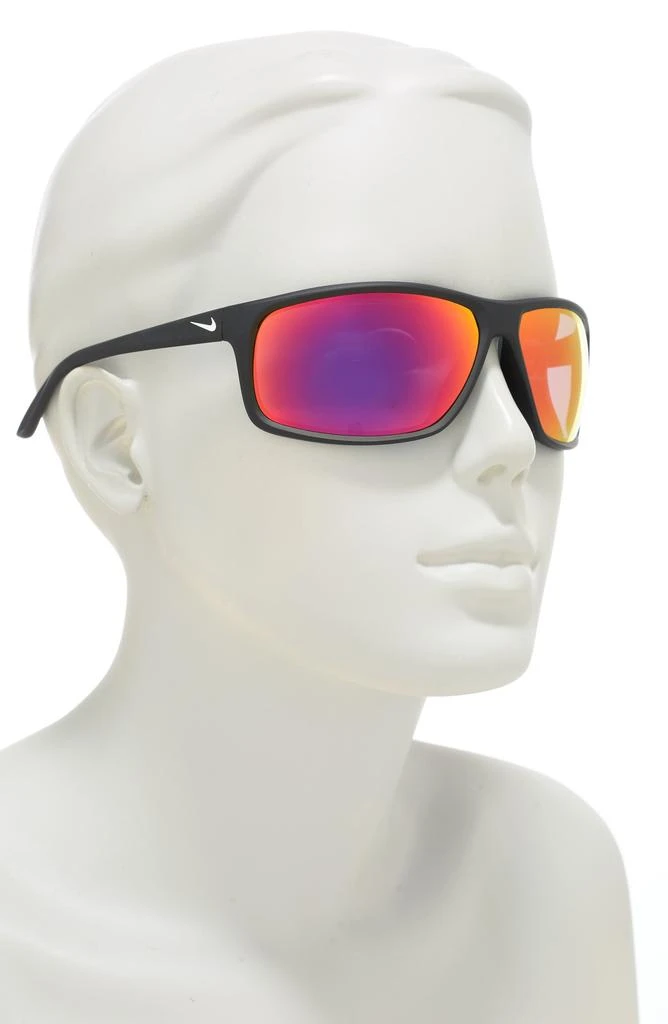 商品NIKE|Adrenaline 66mm Oversize Rectangle Sport Wrap Sunglasses,价格¥375,第3张图片详细描述