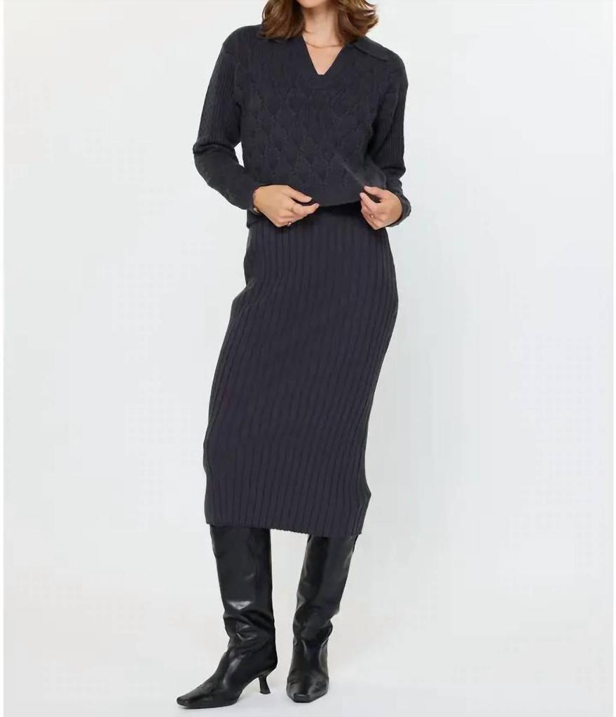 current air layered sweater dress Current Air + Layered Sweater Dress