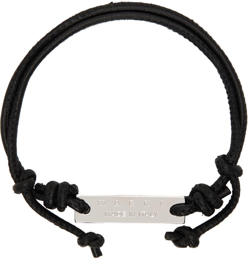 Black Leather Bracelet商品第2张图片规格展示
