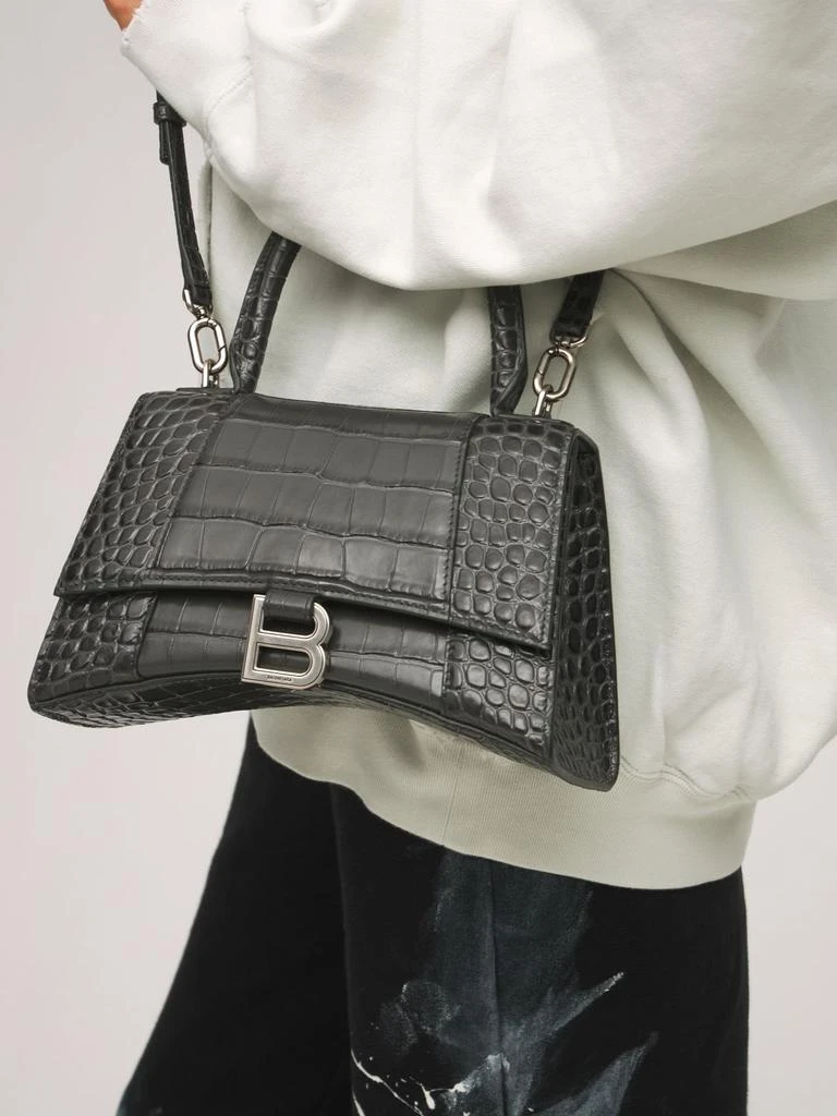 商品Balenciaga|Small Hourglass Embossed Leather Bag,价格¥22765,第2张图片详细描述
