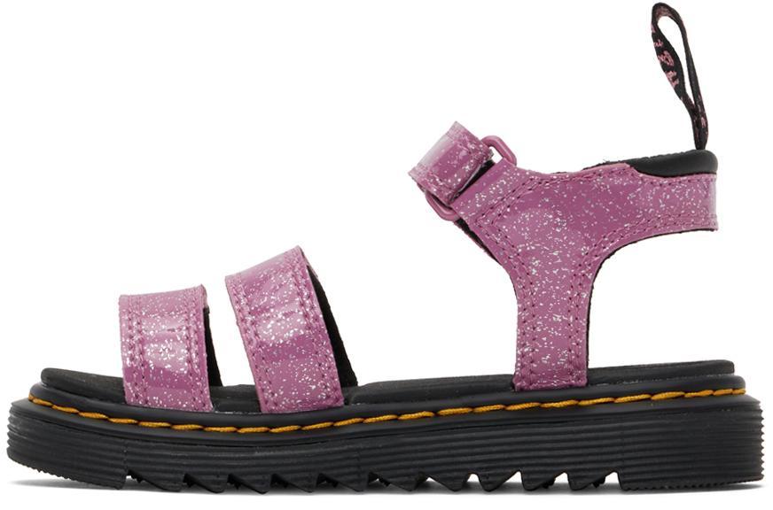 商品Dr. Martens|Kids Pink Klaire Glitter Big Kids Sandals,价格¥421,第5张图片详细描述