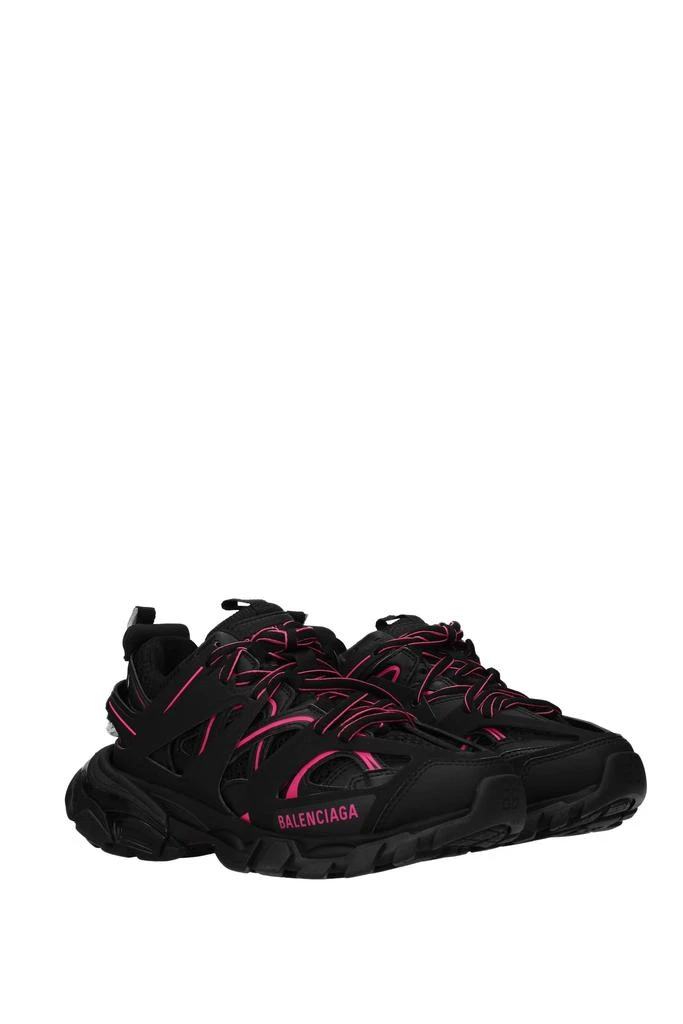 商品Balenciaga|Sneakers track Polyurethane Black Fluo Pink,价格¥4679,第2张图片详细描述