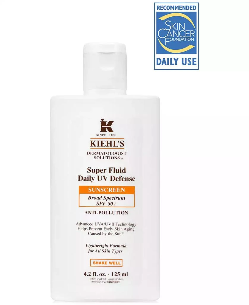 商品Kiehl's|Dermatologist Solutions Super Fluid Daily UV Defense, 4.2 oz.,价格¥610,第2张图片详细描述