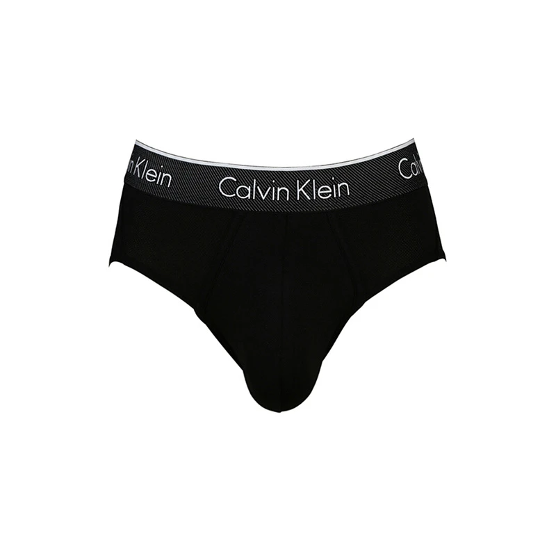 商品[国内直发] Calvin Klein|Calvin Klein 卡尔文 克莱恩 黑色尼龙弹性纤维男士弹力三角内裤 NB1004-001,价格¥306,第1张图片