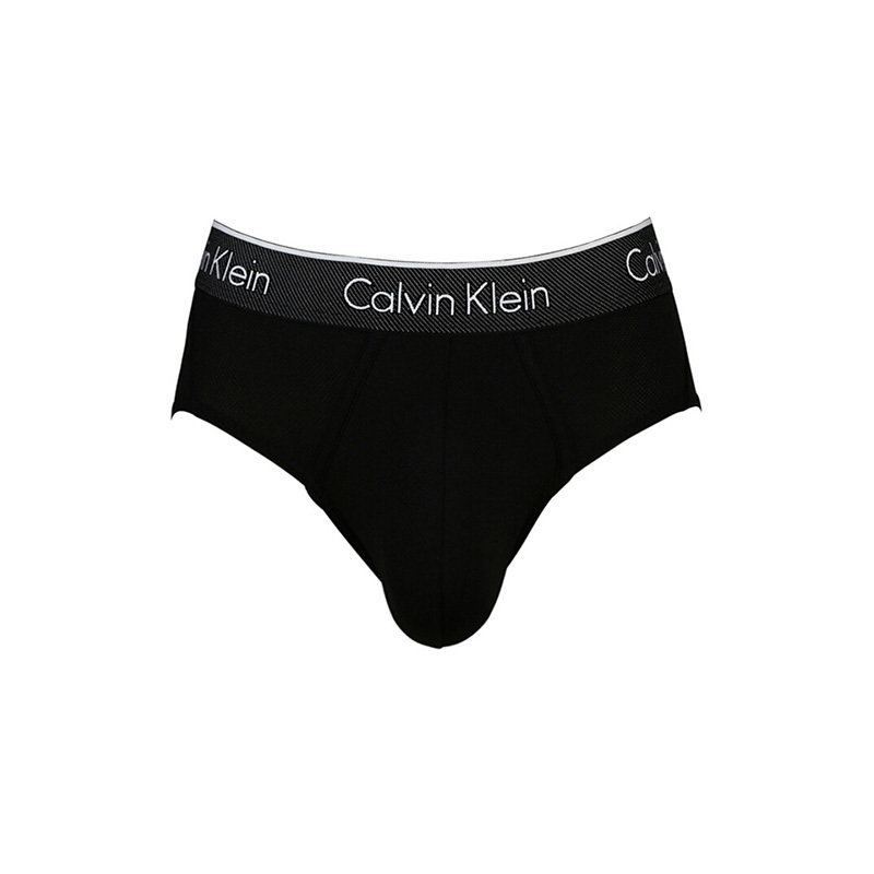 商品[国内直发] Calvin Klein|Calvin Klein 卡尔文 克莱恩 黑色尼龙弹性纤维男士弹力三角内裤 NB1004-001,价格¥285,第1张图片
