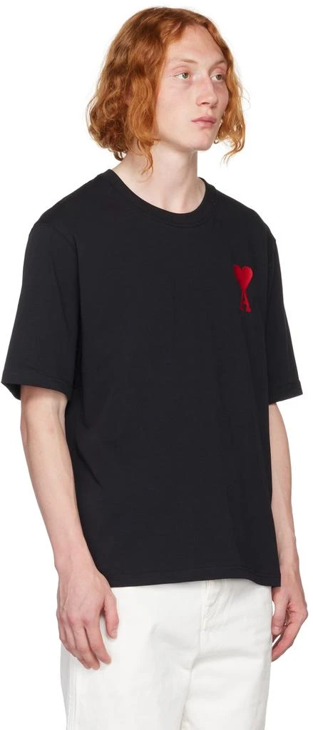 商品AMI|SSENSE Exclusive Black Ami de Cœur T-Shirt,价格¥856,第2张图片详细描述
