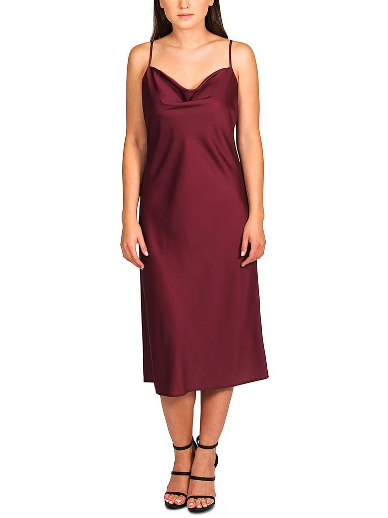 商品Hippie Rose|Juniors Womens Satin Cowl Neck Slip Dress,价格¥143,第3张图片详细描述
