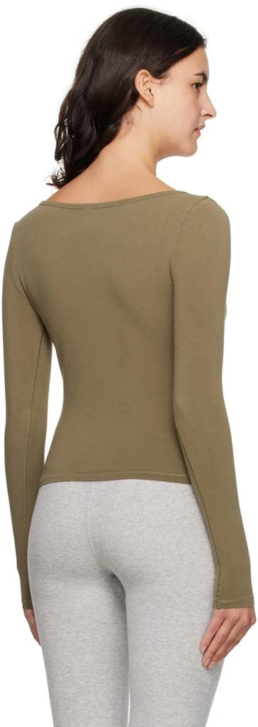 商品SKIMS|Khaki New Vintage Long Sleeve T-Shirt,价格¥426,第3张图片详细描述