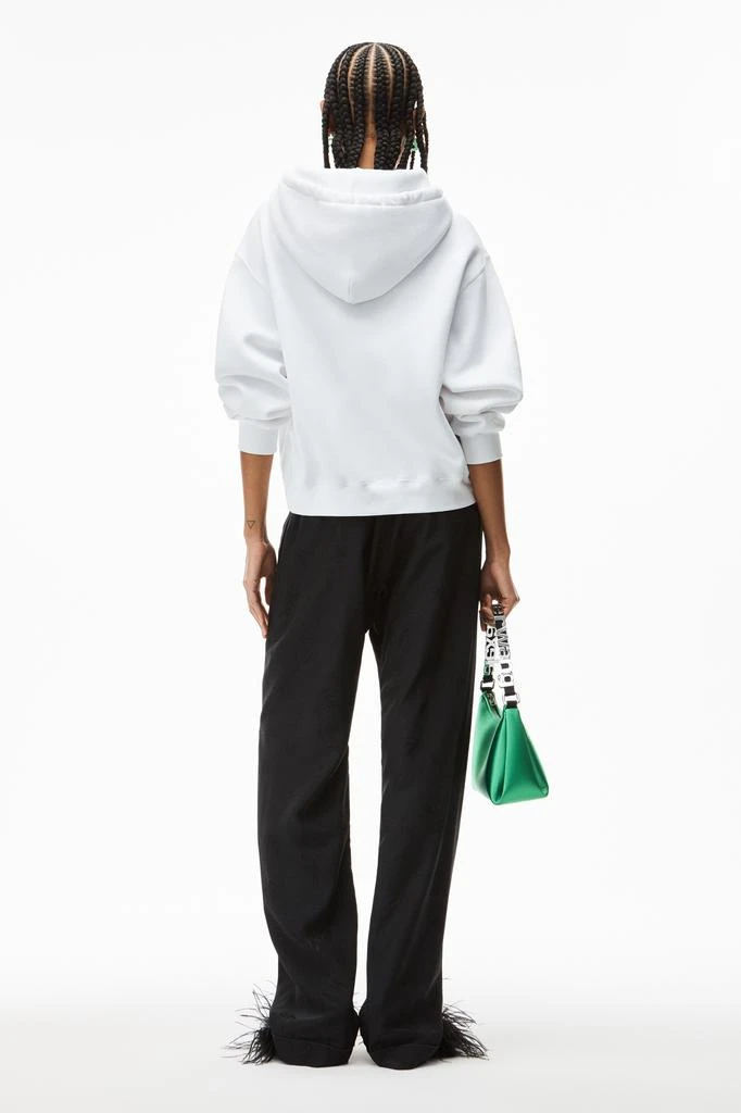 商品Alexander Wang|PUFF LOGO HOODIE IN STRUCTURED TERRY,价格¥1490,第5张图片详细描述