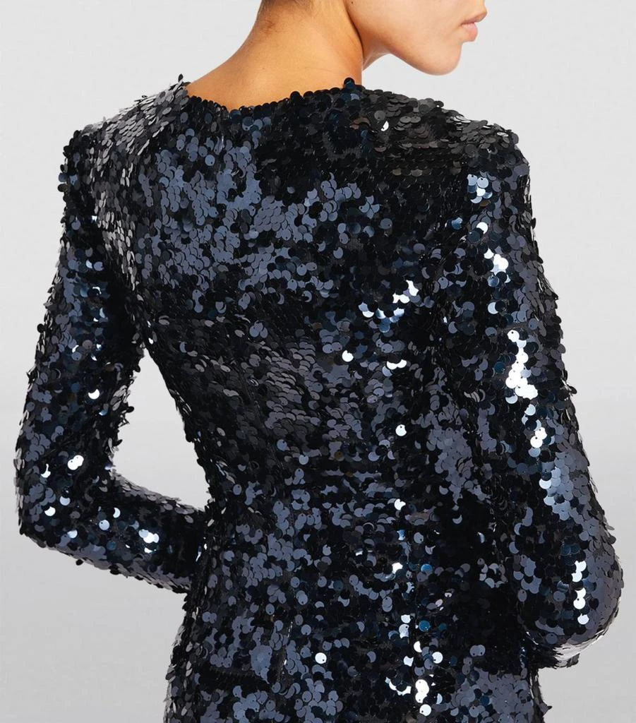 商品The New Arrivals Ilkyaz Ozel|Sequinned Dalida Midi Dress,价格¥11103,第4张图片详细描述