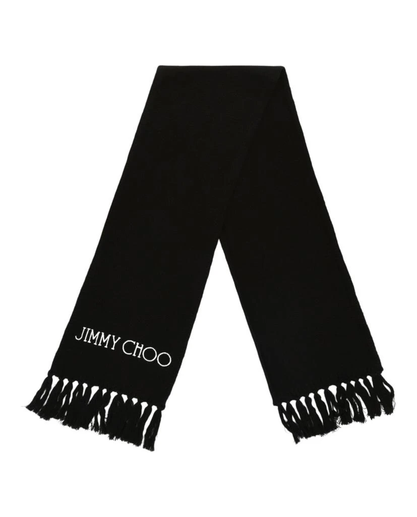 商品Jimmy Choo|Wool Logo Printed Scarf,价格¥1993,第2张图片详细描述