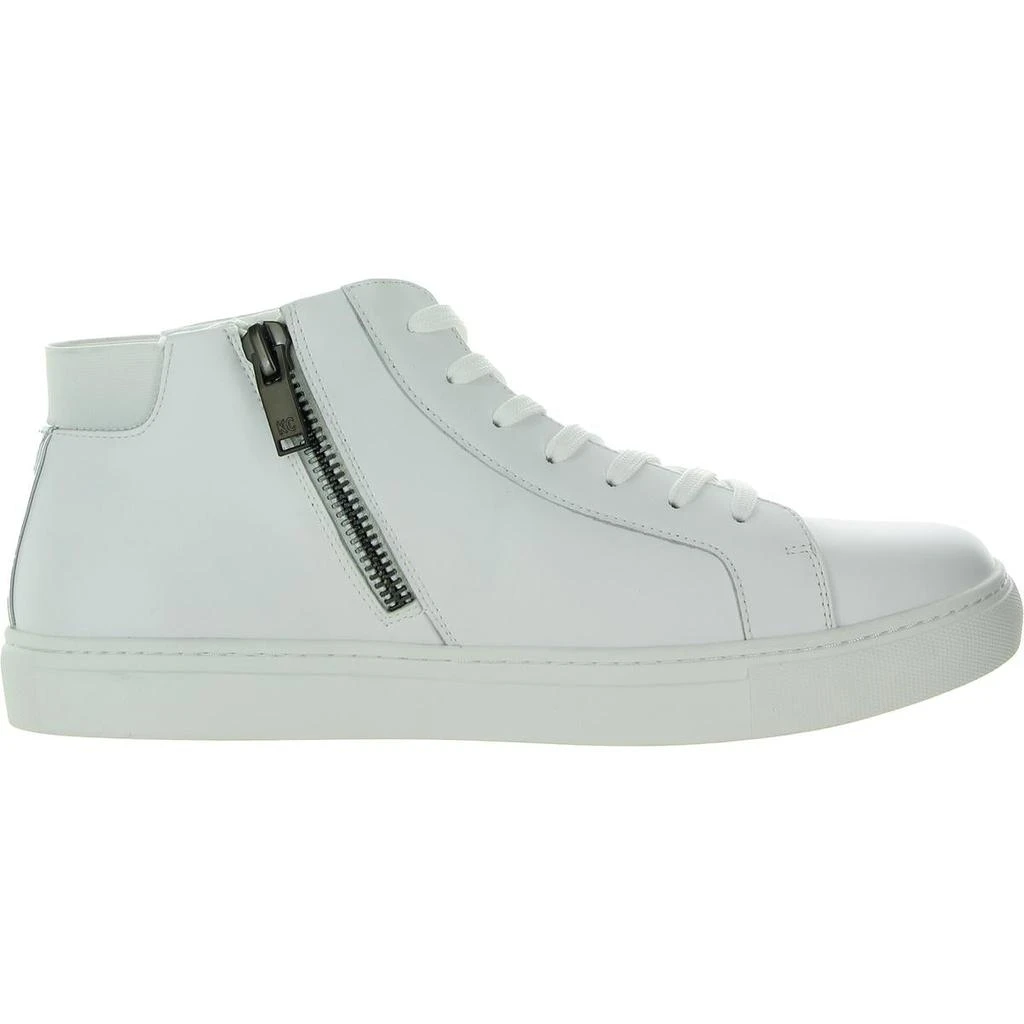 商品Kenneth Cole|Kam Mens Leather Lace Up Casual and Fashion Sneakers,价格¥318,第3张图片详细描述