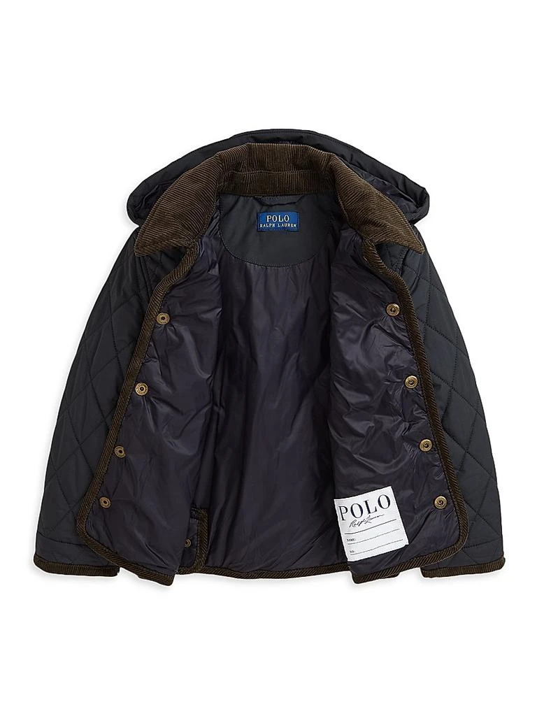 商品Ralph Lauren|Little Boy's & Boy's Quilted Corduroy-Trim Jacket,价格¥755,第1张图片