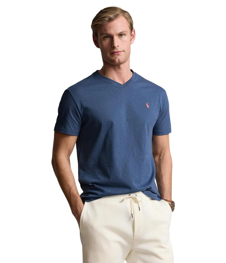 商品Ralph Lauren|Classic Fit Jersey V-Neck T-Shirt,价格¥313,第1张图片