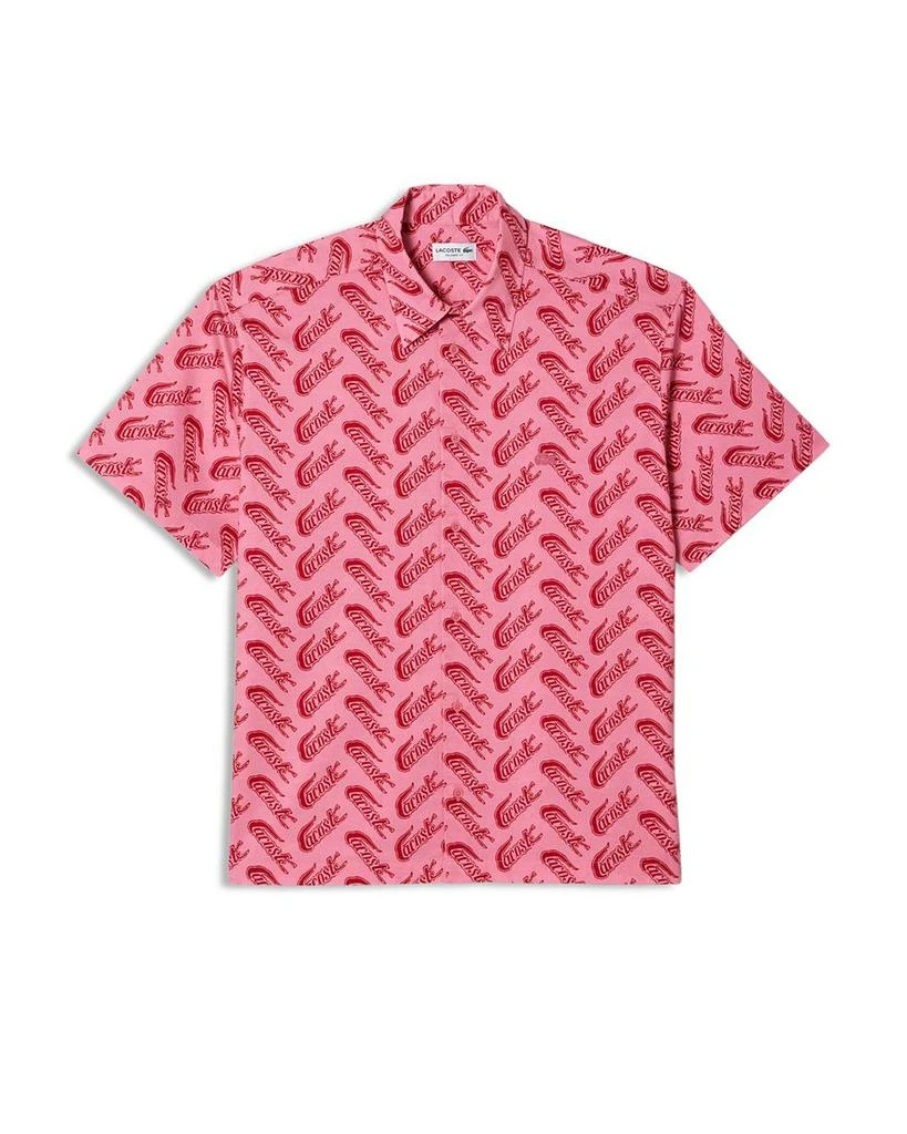 Men's Allover Logo Print Short Sleeve Shirt 商品