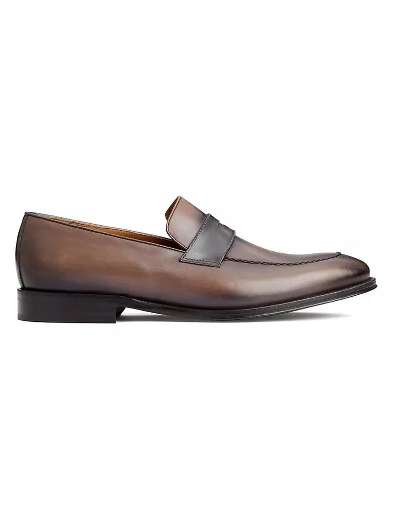 商品Bruno Magli|Arezzo Leather Penny Loafers,价格¥2963,第1张图片