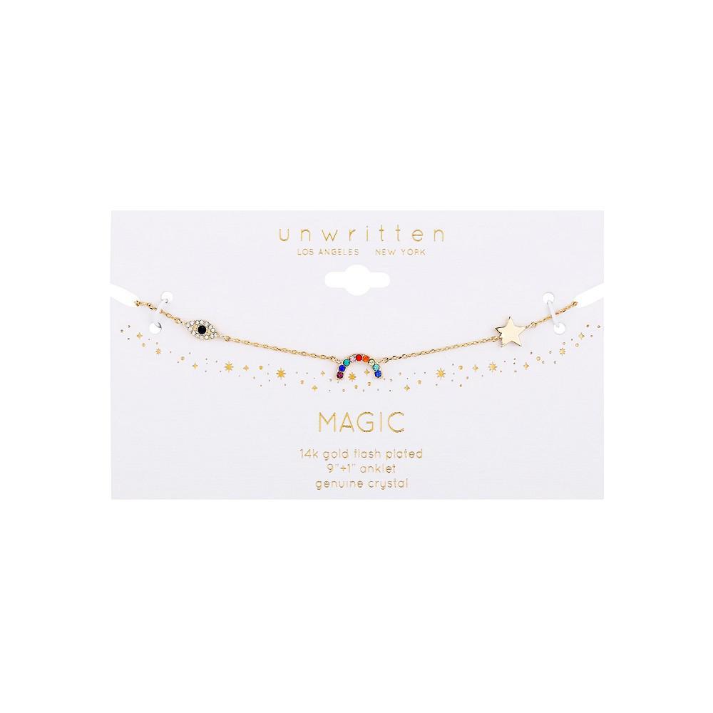 商品Unwritten|Women's Rainbow, Evil Eye, Star and Moon Anklet,价格¥65,第4张图片详细描述