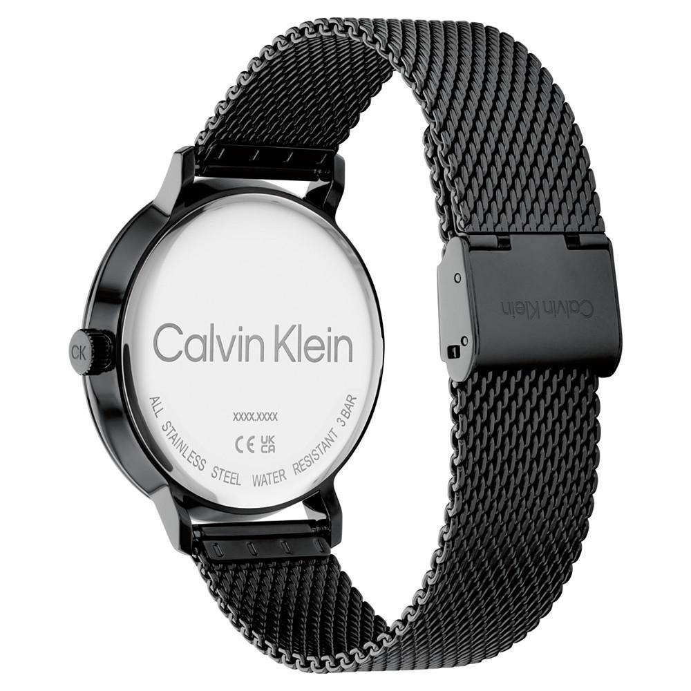 商品Calvin Klein|Black Stainless Steel Mesh Bracelet Watch 42mm,价格¥1086,第5张图片详细描述