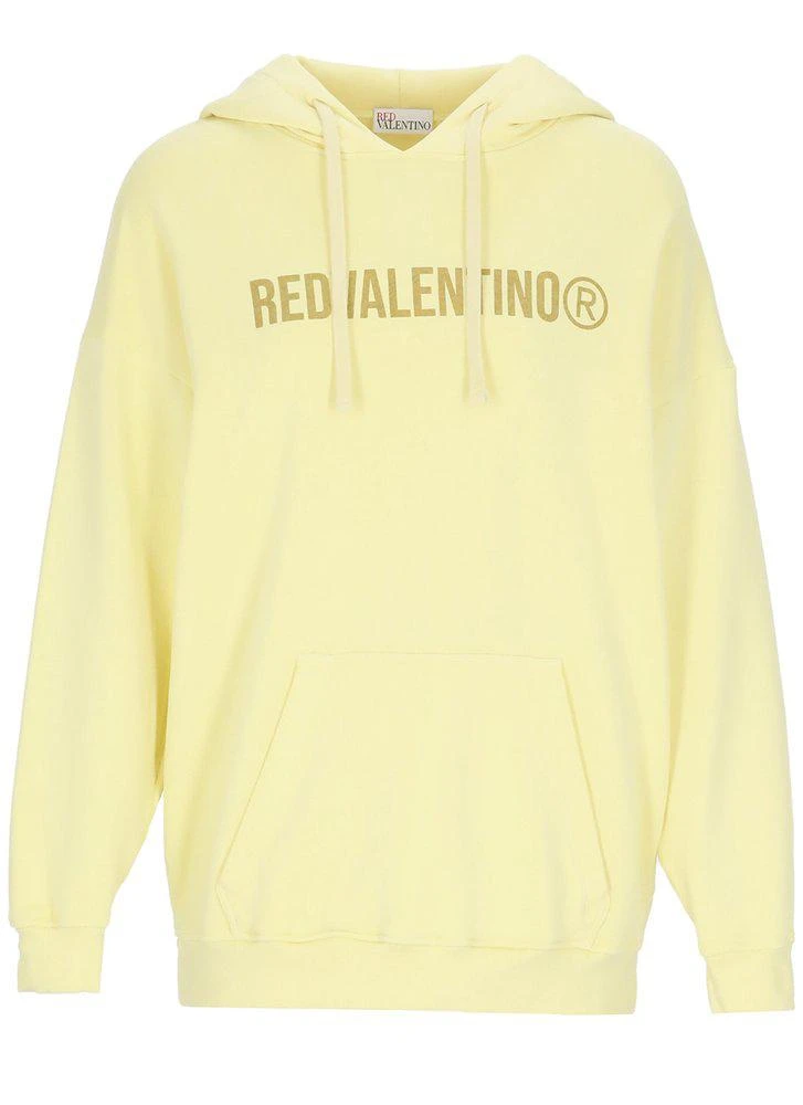 商品RED Valentino|REDValentino Logo Printed Drawstring Hoodie,价格¥1466,第1张图片