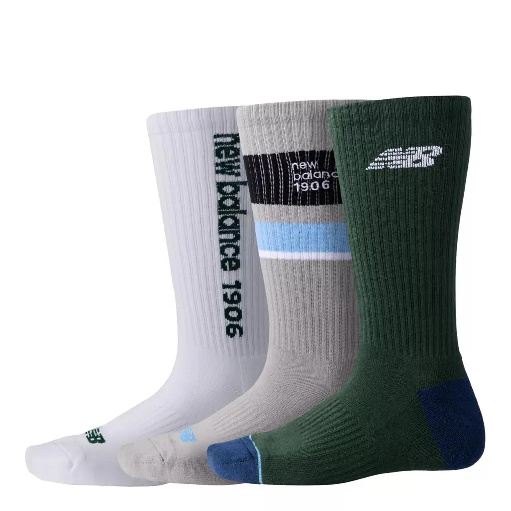 商品New Balance|Essentials Crew Sock 3 Pack,价格¥117,第1张图片