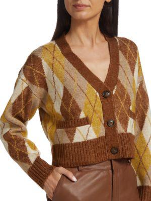 Argyle Cropped Cardigan商品第4张图片规格展示