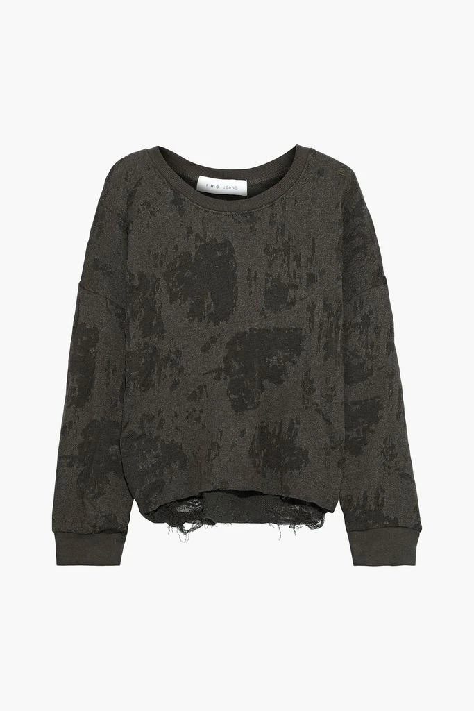 商品IRO|Sudami distressed burnout French cotton-blend terry sweatshirt,价格¥243,第3张图片详细描述