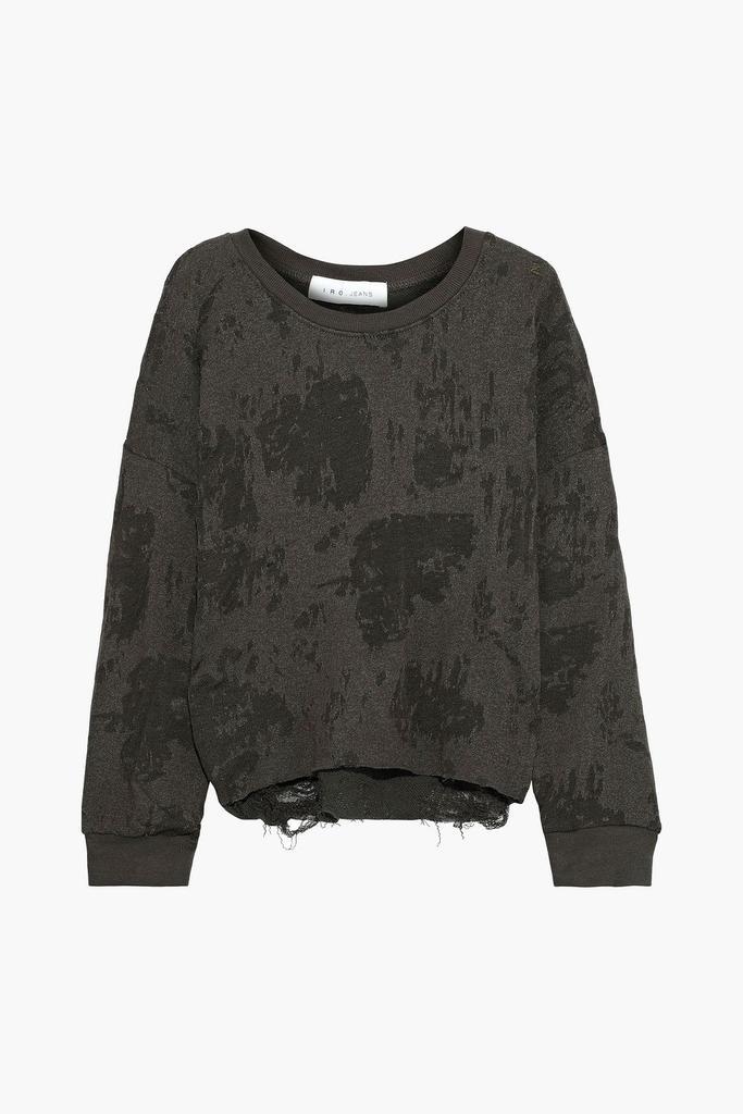 商品IRO|Sudami distressed burnout French cotton-blend terry sweatshirt,价格¥527,第1张图片