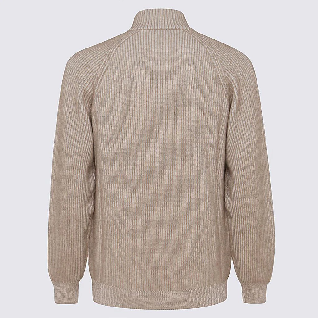 商品Brunello Cucinelli|BRUNELLO CUCINELLI PALE BROWN CASHMERE JUMPER,价格¥9713,第2张图片详细描述