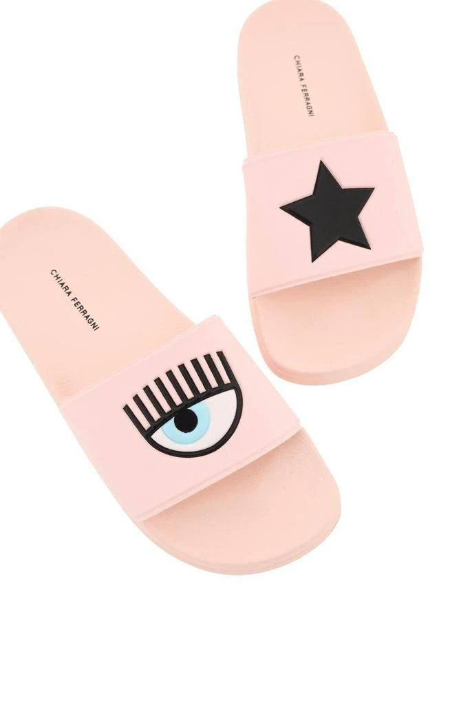 商品Chiara Ferragni|'EYESTAR' RUBBER SLIDES,价格¥449,第4张图片详细描述