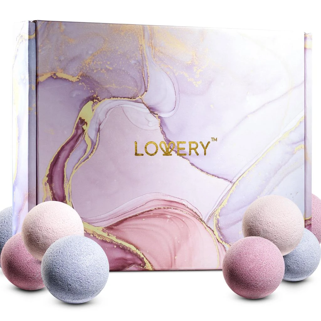 商品Lovery|Bath Bombs Gift Set, 30pc Handmade Spa Body Care Balls in Variety Scents,价格¥257,第1张图片