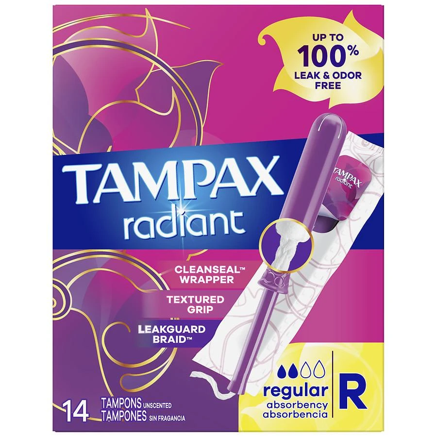 商品Tampax|Radiant Tampons Unscented,价格¥53,第1张图片