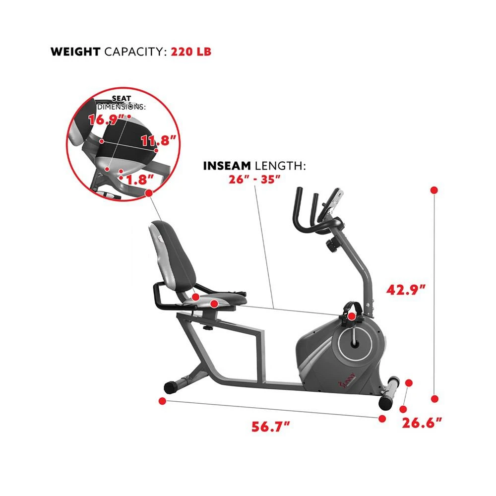 Magnetic Recumbent Bike 商品