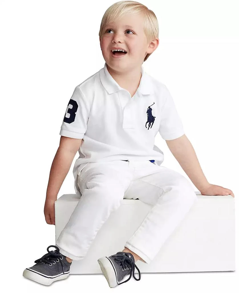 商品Ralph Lauren|Toddler and Little Boys Big Pony Cotton Mesh Polo,价格¥418,第3张图片详细描述