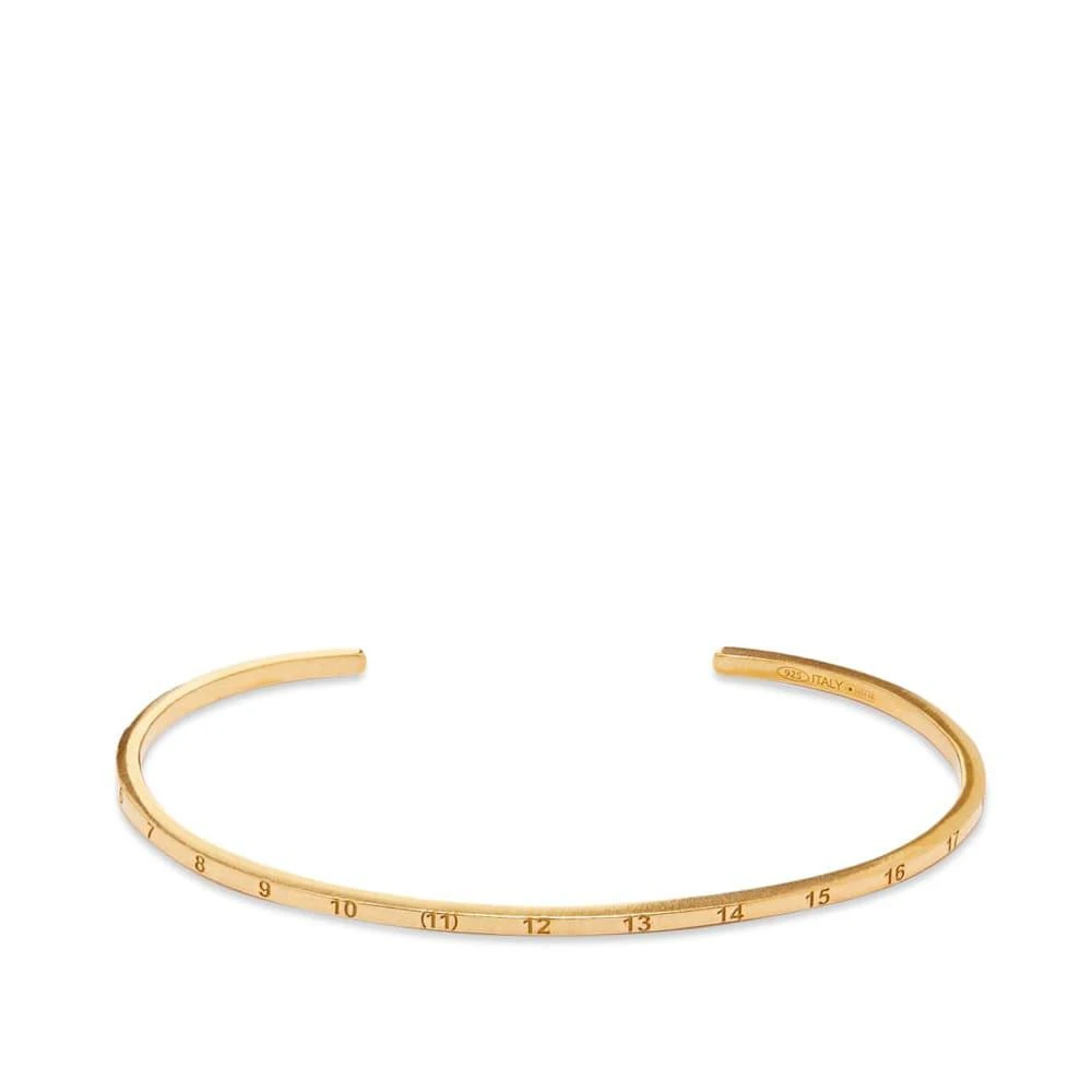 商品MAISON MARGIELA|Maison Margiela Fine Branded Cuff Bangle,价格¥1703,第1张图片