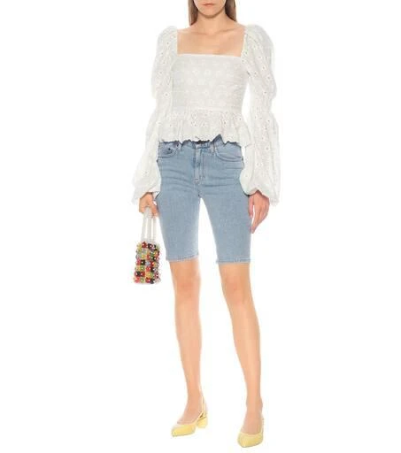 商品CAROLINE CONSTAS|Wren embroidered cotton top,价格¥2828,第2张图片详细描述