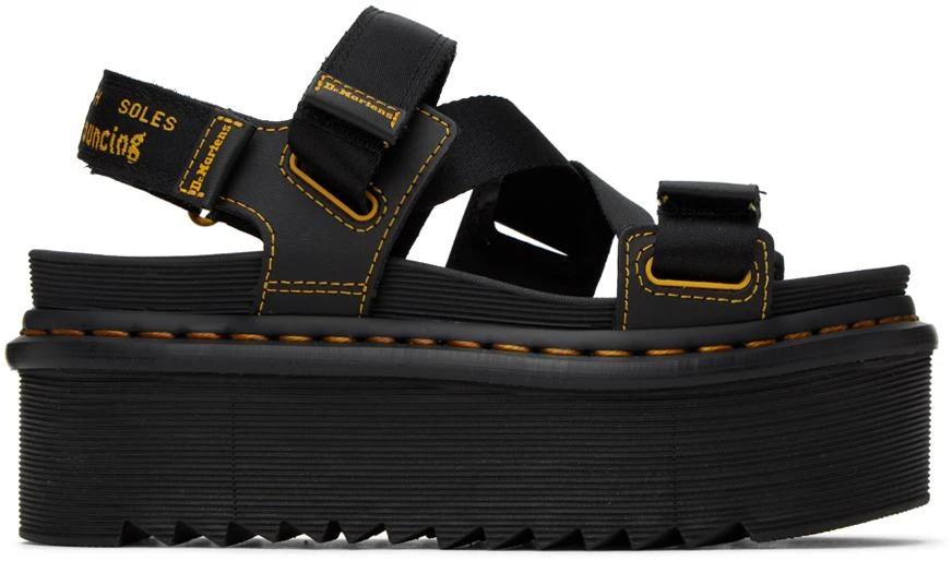 商品Dr. Martens|Black Kimber Sandals,价格¥459,第1张图片