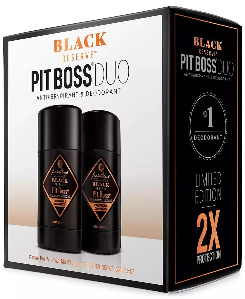 商品Jack Black|2-Pc. Black Reserve Pit Boss Antiperspirant & Deodorant Set,价格¥240,第2张图片详细描述