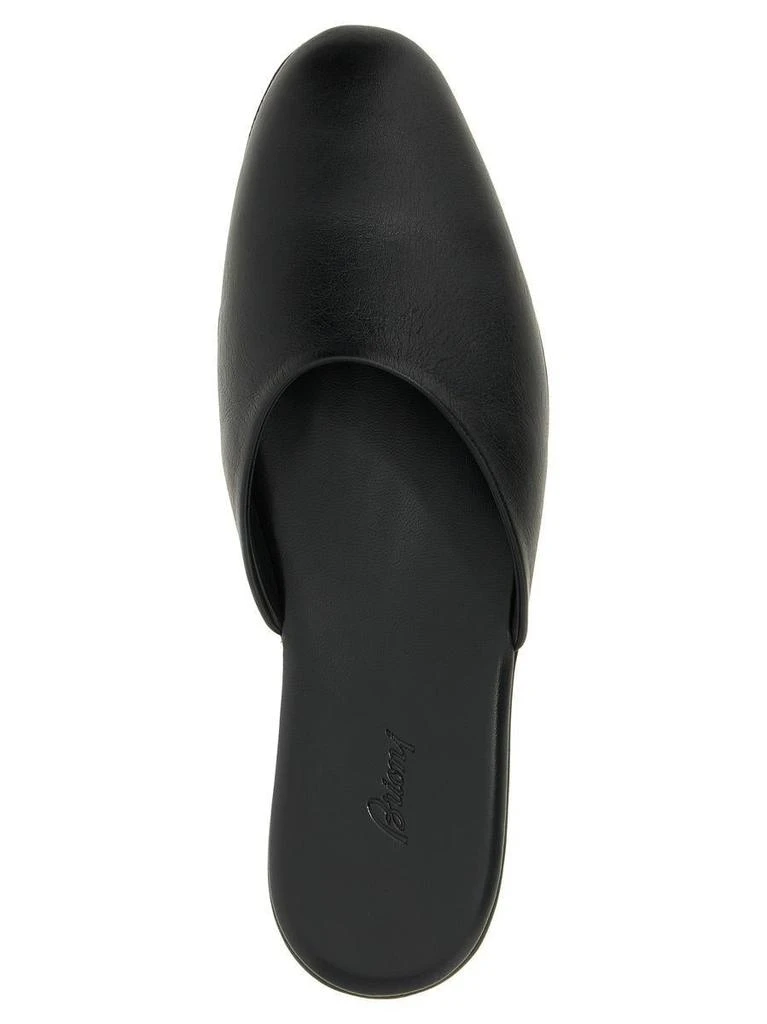 商品Brioni|Brioni Leather Sabots,价格¥5009,第4张图片详细描述