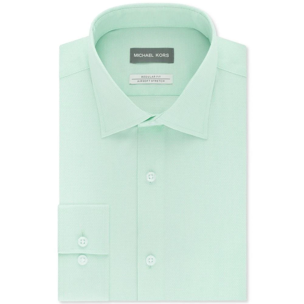 商品Michael Kors|Men's Regular Fit Airsoft Stretch Non-Iron Performance Solid Dress Shirt,价格¥256,第1张图片