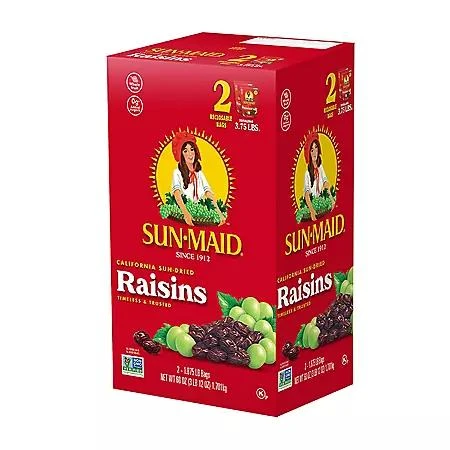 商品Sun-Maid|Sun-Maid California Sun-Dried Raisins, 30 oz., 2 pk.,价格¥80,第3张图片详细描述