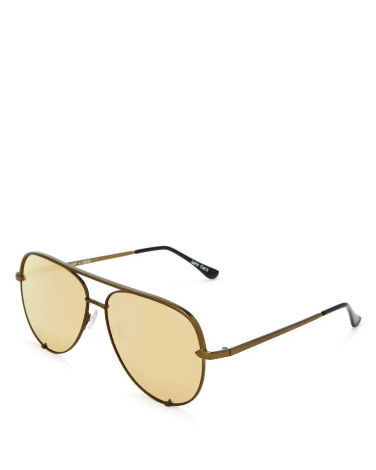 商品Quay|Women's High Key Mirrored Aviator Sunglasses, 56mm,价格¥482,第3张图片详细描述