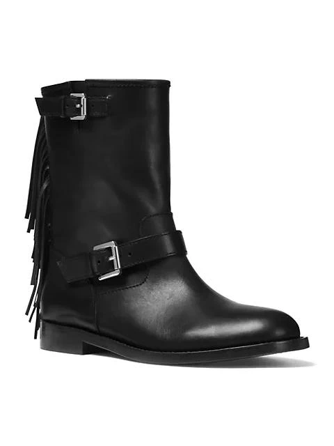 商品Michael Kors|Ingrid Fringe Leather Moto Boots,价格¥1789,第1张图片