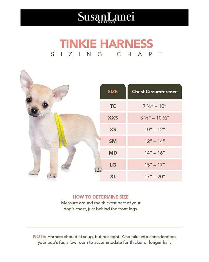 商品Susan Lanci Designs|Crystal Pawprint Tinkie Harness,价格¥597,第3张图片详细描述