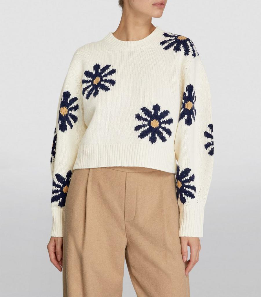 Floral Knit Sweater商品第3张图片规格展示