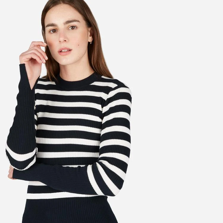 商品Everlane|The Breton Ribbed Cotton Sweater,价格¥266,第3张图片详细描述