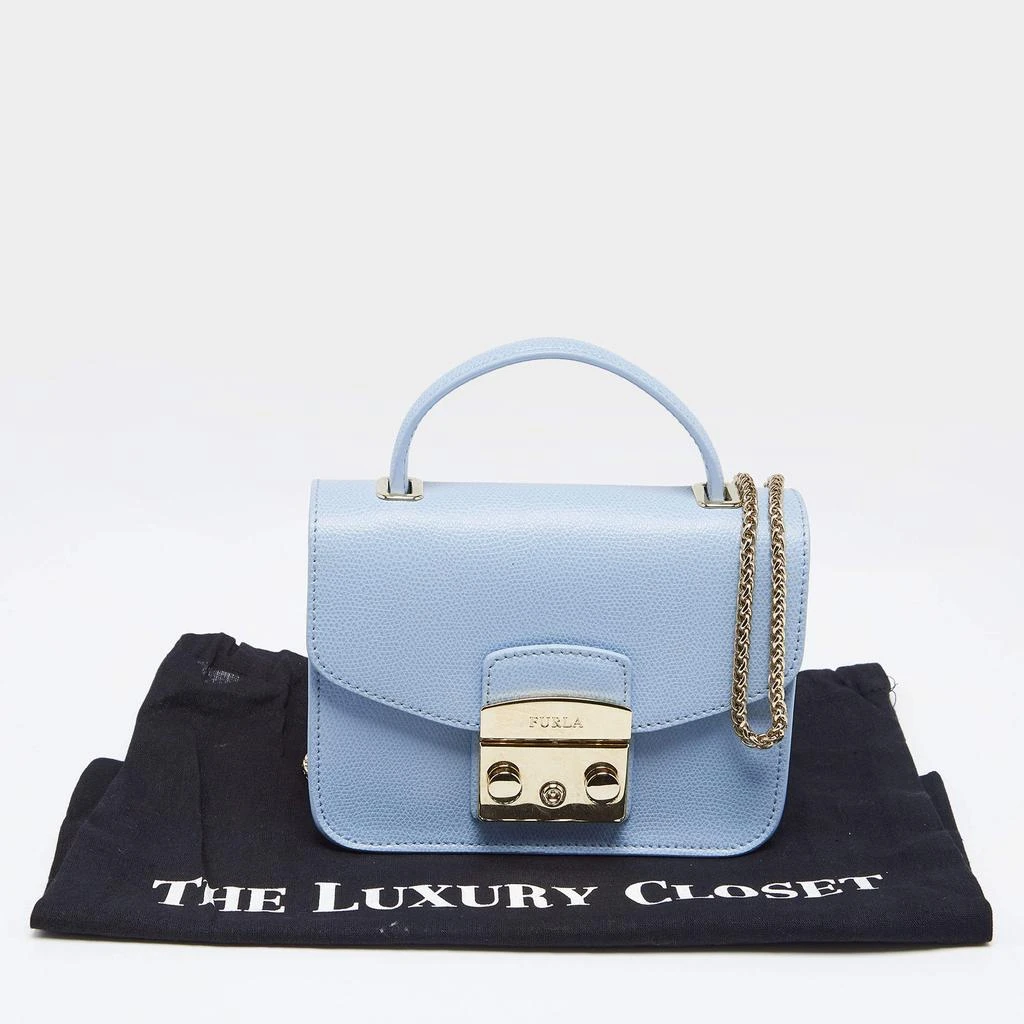 Furla Blue Leather Metropolis Top Handle Bag 商品